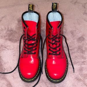 Red Patent Doc Martens